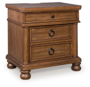 Rowlenstown - Three Drawer Night Stand - R&R Furniture Gallery (Fountain Valley, CA)