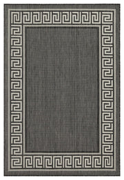Sunshine - 5'3" X 7'3" Polypropylene Indoor, Outdoor Area Rug - Anthracite - R&R Furniture Gallery (Fountain Valley, CA)