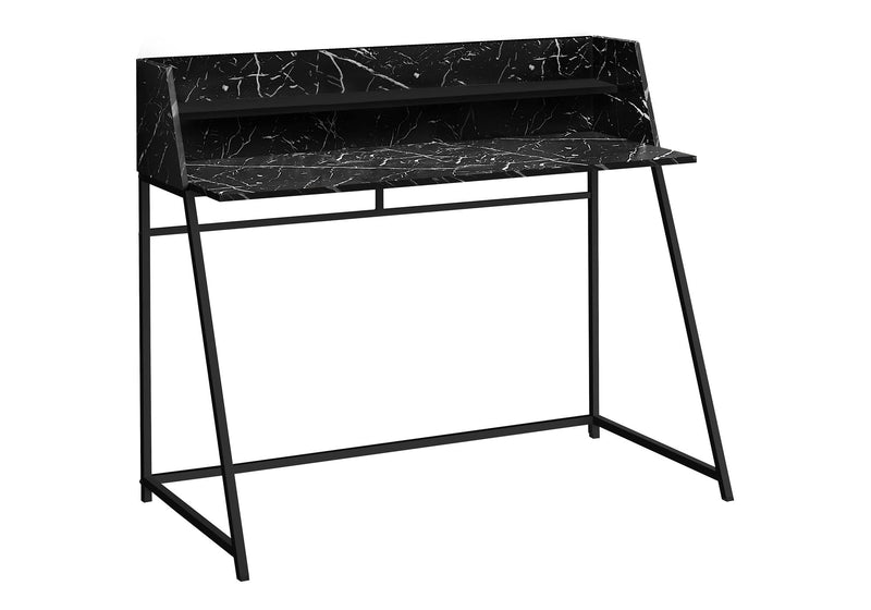 Computer Desk For Home Office, Laptop, Storage Shelves, Marble Look Contemporary & Modern - R&R Furniture Gallery (Fountain Valley, CA)