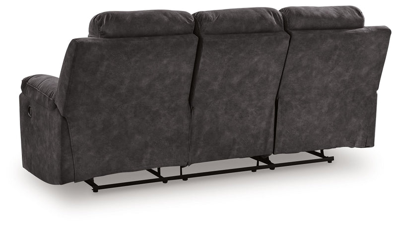 Brysonview - Reclining Sofa - Charcoal - R&R Furniture Gallery (Fountain Valley, CA)