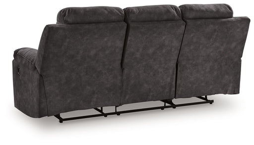 Brysonview - Reclining Sofa - Charcoal - R&R Furniture Gallery (Fountain Valley, CA)
