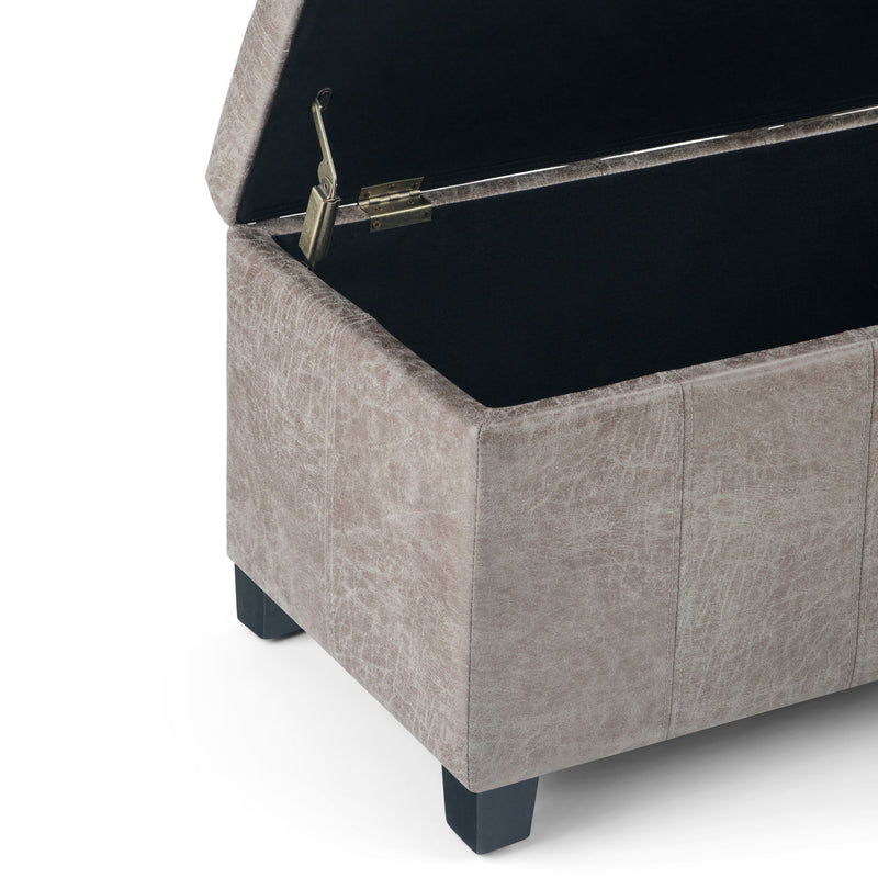 Dover - Upholstered Storage Ottoman Bench - R&R Furniture Gallery (Fountain Valley, CA)