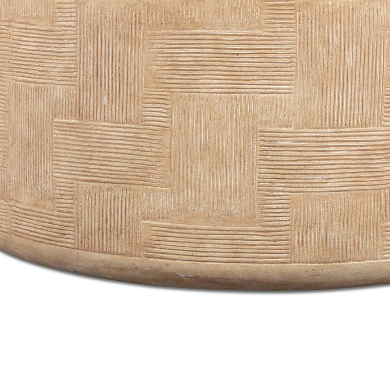 Surraya - Concrete Rounded Coffee Table - R&R Furniture Gallery (Fountain Valley, CA)