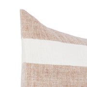 Classic Home Eleanor 14x26-inch natural ivory accent pillow with soft fabric and subtle textured design.