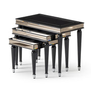 La Francaise - Nesting Tables (Set of 3) - Black Ice - R&R Furniture Gallery (Fountain Valley, CA)