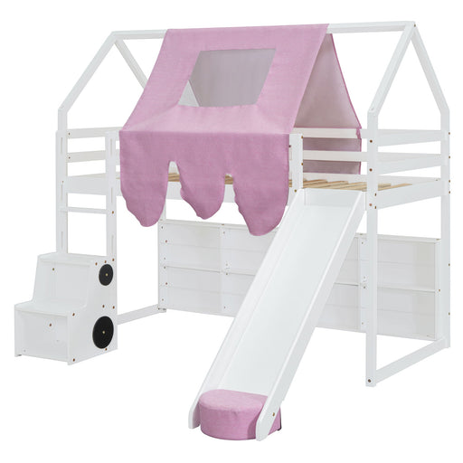 Loft Bed With House Shaped Frame And Tent - R&R Furniture Gallery (Fountain Valley, CA)