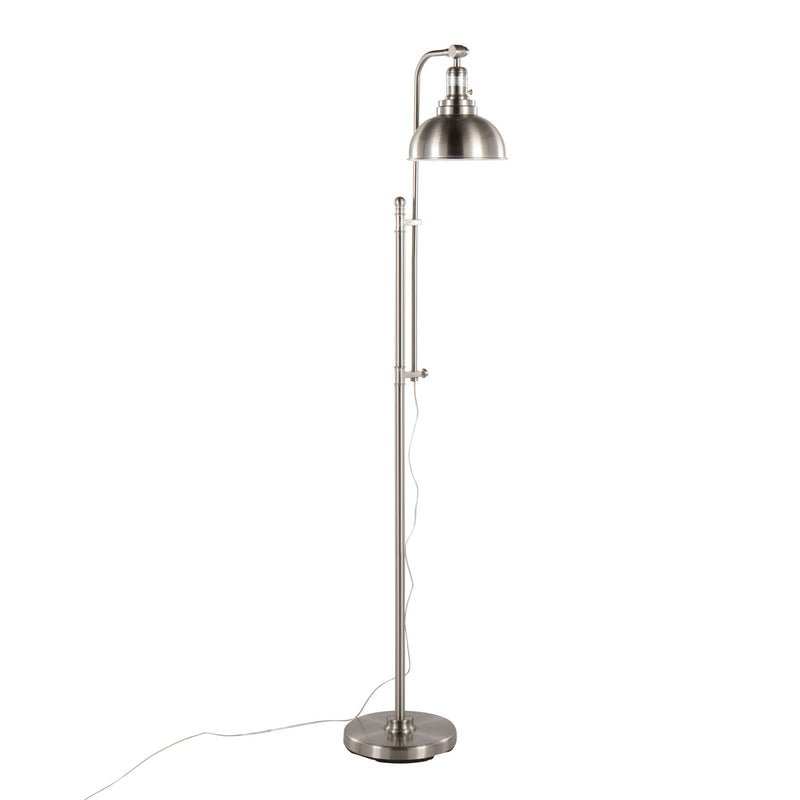 Lumi Source Emery contemporary metal floor lamp with a sleek, modern design and adjustable arm for versatile lighting.