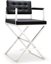 Director - Stainless Steel Counter Stool - R&R Furniture Gallery (Fountain Valley, CA)