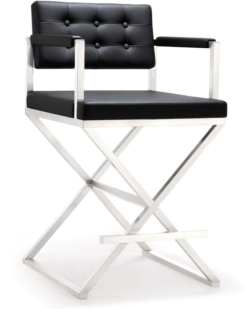 Director - Stainless Steel Counter Stool - R&R Furniture Gallery (Fountain Valley, CA)