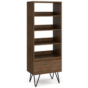 Chase - Tall Bookcase - Rustic Natural Aged Brown - R&R Furniture Gallery (Fountain Valley, CA)