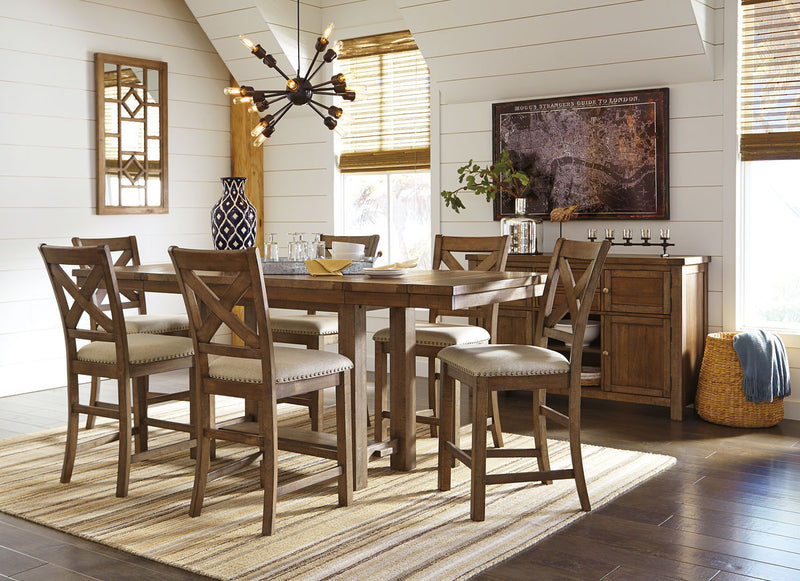 Moriville - Rectangular Dining Table Set - Counter Height - R&R Furniture Gallery (Fountain Valley, CA)