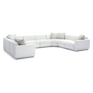 Perry - Modular Large U-Sectional - Cream - R&R Furniture Gallery (Fountain Valley, CA)