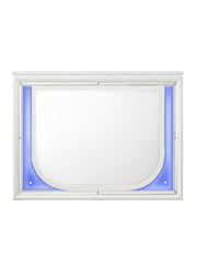 Tarian - Mirror With LED - Pearl White - R&R Furniture Gallery (Fountain Valley, CA)