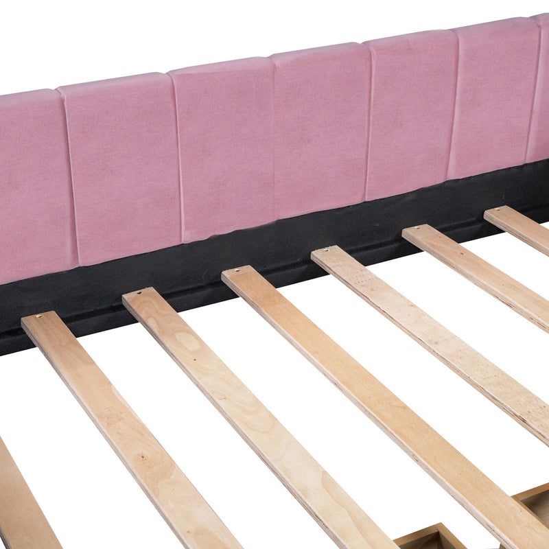 Upholstered Daybed With Ergonomic Design Backrest - R&R Furniture Gallery (Fountain Valley, CA)