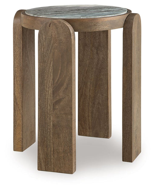 Gavrilley - Accent Table - Gray / White / Brown - R&R Furniture Gallery (Fountain Valley, CA)