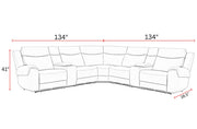 Momentum - Modular Power Reclining Sectional With Power Adjustable Headrests - R&R Furniture Gallery (Fountain Valley, CA)