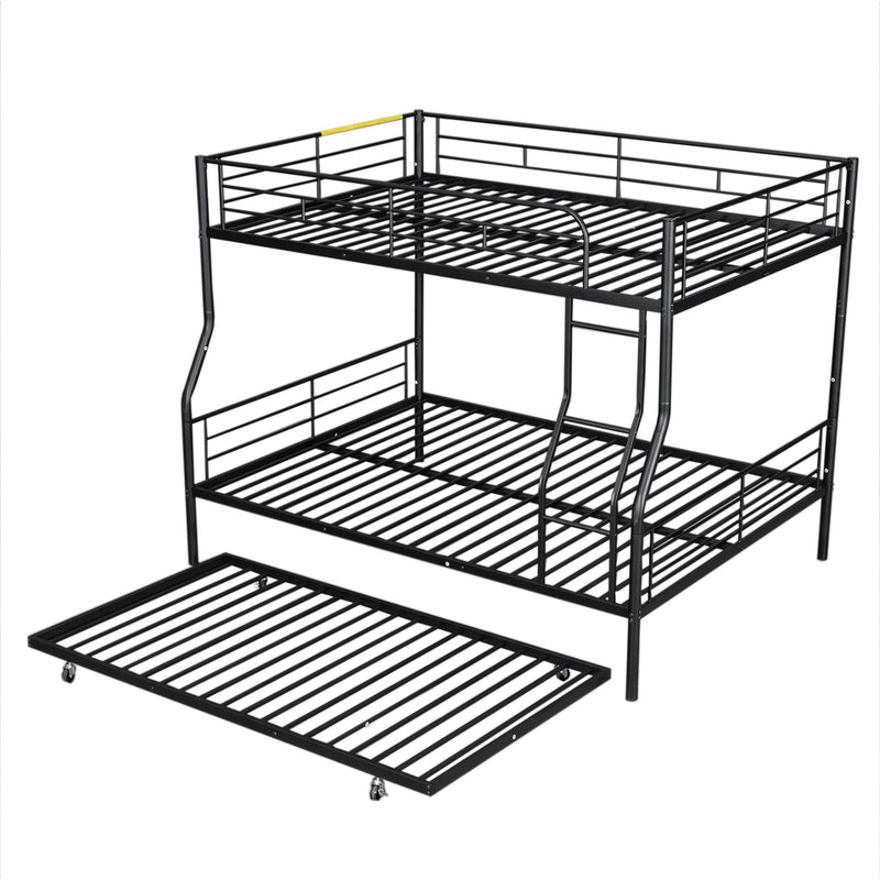 Steel construction bunk bed by DreamHaus featuring sturdy frames and two sleeping levels in a modern bedroom setting.