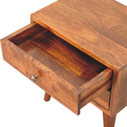 Mini Modern Bedside Table - Chestnut - R&R Furniture Gallery (Fountain Valley, CA)
