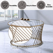 Bluelipe - Coffee Table - Champagne - R&R Furniture Gallery (Fountain Valley, CA)