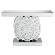 Nysa - 47"L Console Table - Mirrored & Faux Crystals - R&R Furniture Gallery (Fountain Valley, CA)