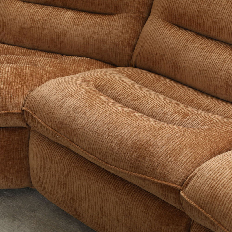 Emmy - Power Motion Sectional Sofa - Orange Chenille - R&R Furniture Gallery (Fountain Valley, CA)