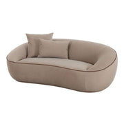 Jenny - Faux Mohair Loveseat - Taupe - R&R Furniture Gallery (Fountain Valley, CA)
