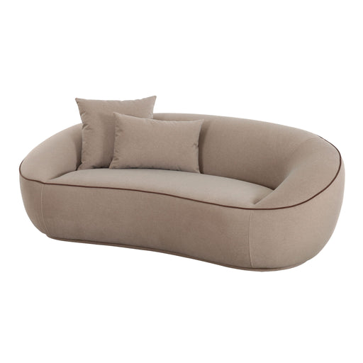 Jenny - Faux Mohair Loveseat - Taupe - R&R Furniture Gallery (Fountain Valley, CA)