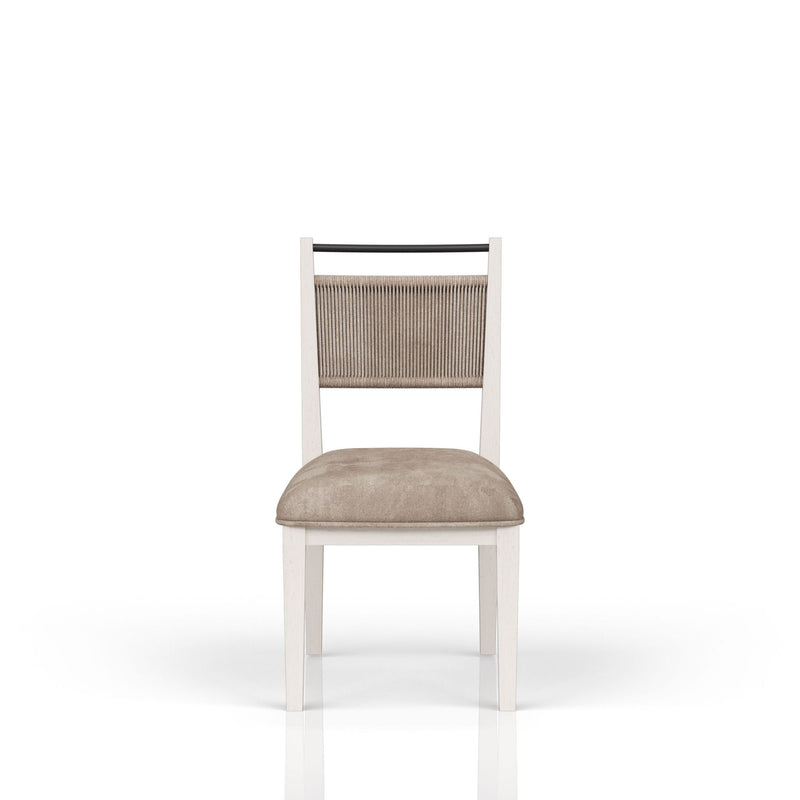 Rope Back Chair - Beige / Carmel - R&R Furniture Gallery (Fountain Valley, CA)