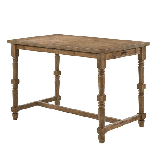 Farsiris - Counter Height Table - Weathered Oak - R&R Furniture Gallery (Fountain Valley, CA)