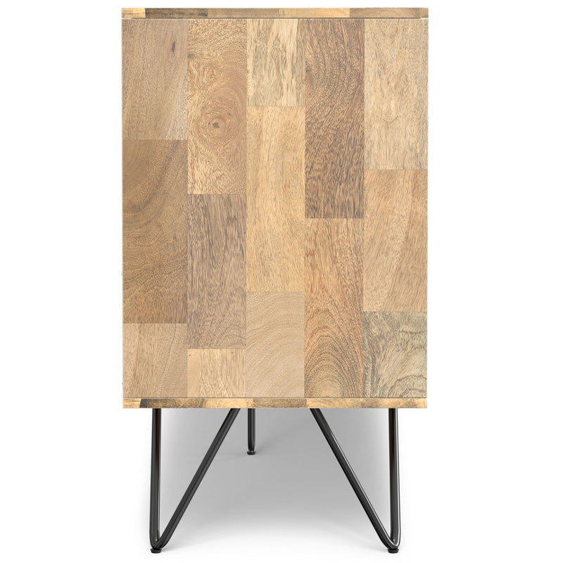 Hunter - 3 Door Sideboard Buffet With Hairpin Legs - Natural