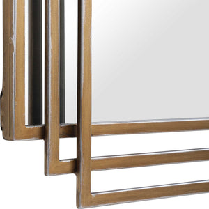 Uttermost Amherst wall mirror featuring a sleek, modern frame and clear reflective glass, ideal for contemporary interior decor.