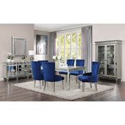 Varian - Dining Table - Mirrored & Antique Platinum - R&R Furniture Gallery (Fountain Valley, CA)