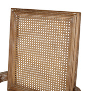 Elegant French Country Style Dining Chair With Cane Backrest - R&R Furniture Gallery (Fountain Valley, CA)