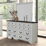 Dresser, White/Dark Brown - FM79014WH-D
