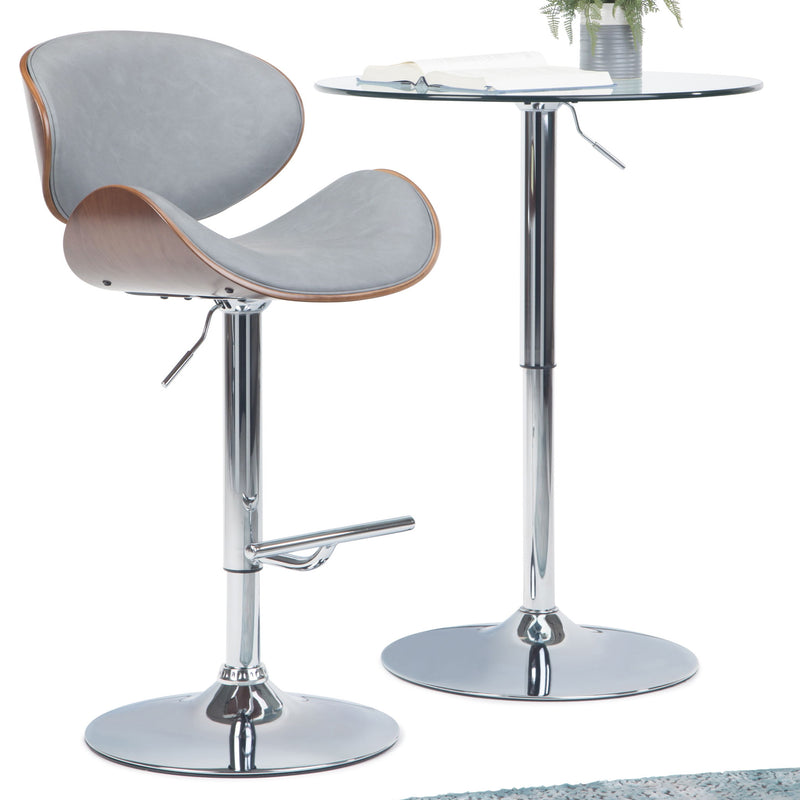 Marana - Multifunctional Handcrafted Bentwood Adjustable Swivel Bar Stool - R&R Furniture Gallery (Fountain Valley, CA)