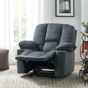 Luxurious Manual Recliner Chair With Skin-Friendly Fabric And Dual Cup Holders - R&R Furniture Gallery (Fountain Valley, CA)