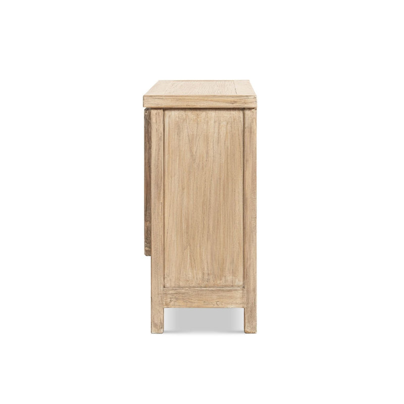 Jennifer Taylor Home Rowan 2-door natural accent cabinet with sleek design and wood finish, ideal for stylish storage.