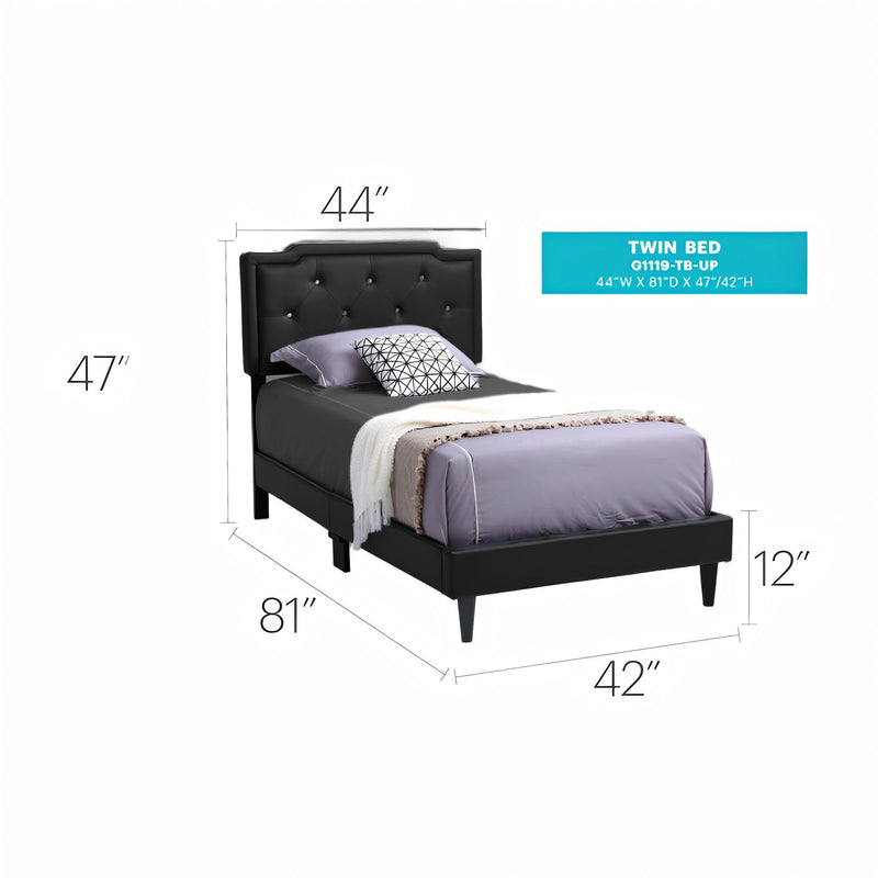 Button Tufted Bed Charming For Cozy Spaces - R&R Furniture Gallery (Fountain Valley, CA)