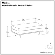 Morrison - Handcrafted Ottoman - R&R Furniture Gallery (Fountain Valley, CA)