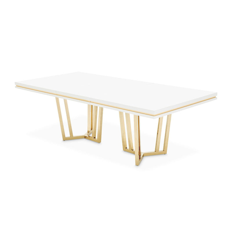 Palm Gate - Rectangular Dining Table - Cloud White - R&R Furniture Gallery (Fountain Valley, CA)