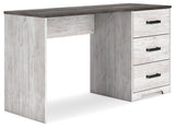 Shawburn - Home Office Desk - White / Dark Charcoal Gray - R&R Furniture Gallery (Fountain Valley, CA)