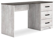 Shawburn - Home Office Desk - White / Dark Charcoal Gray - R&R Furniture Gallery (Fountain Valley, CA)