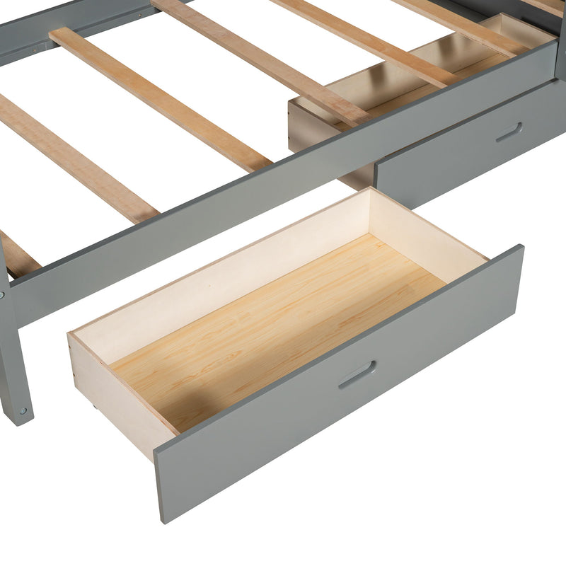 Bunk Bed With Ladders And 2 Storage Drawers - R&R Furniture Gallery (Fountain Valley, CA)