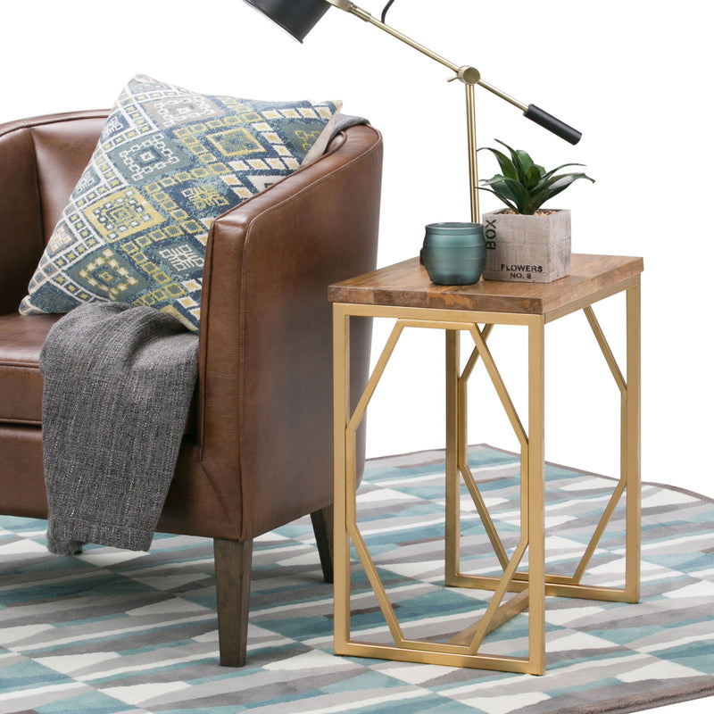 Selma - Handcrafted Metal And Wood Accent Table - R&R Furniture Gallery (Fountain Valley, CA)