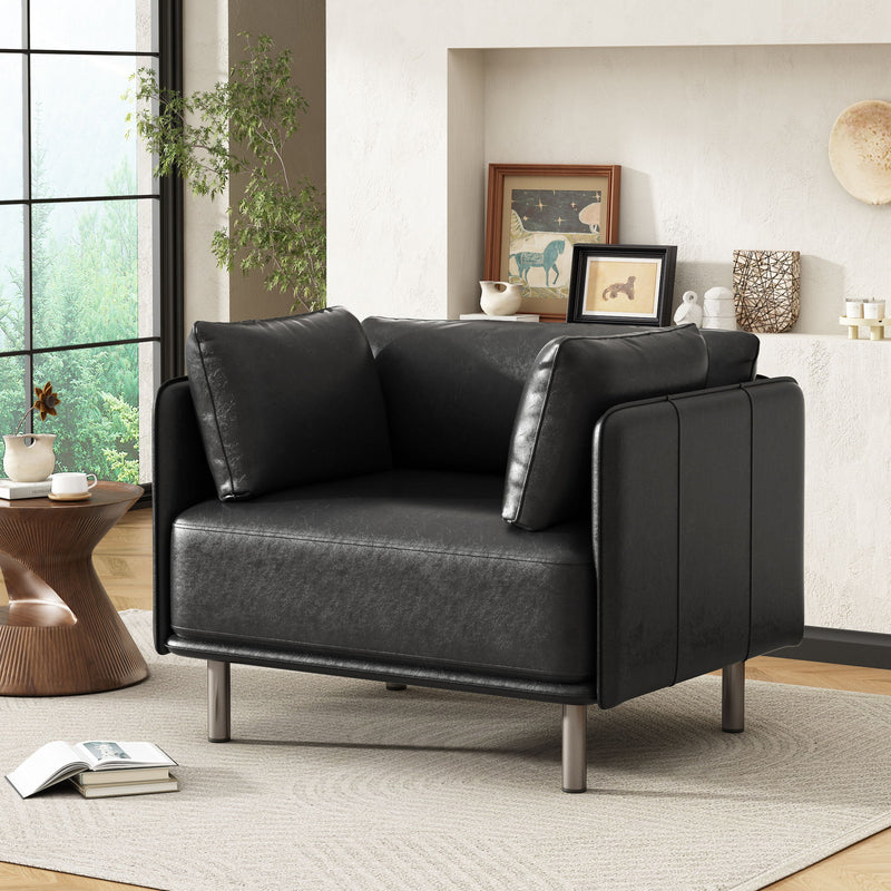 Vintage Modern Aesthetic Appeal Lounge Chair - R&R Furniture Gallery (Fountain Valley, CA)