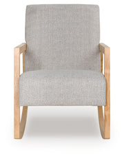 Wychworth - Accent Chair - Gray / Natural - R&R Furniture Gallery (Fountain Valley, CA)