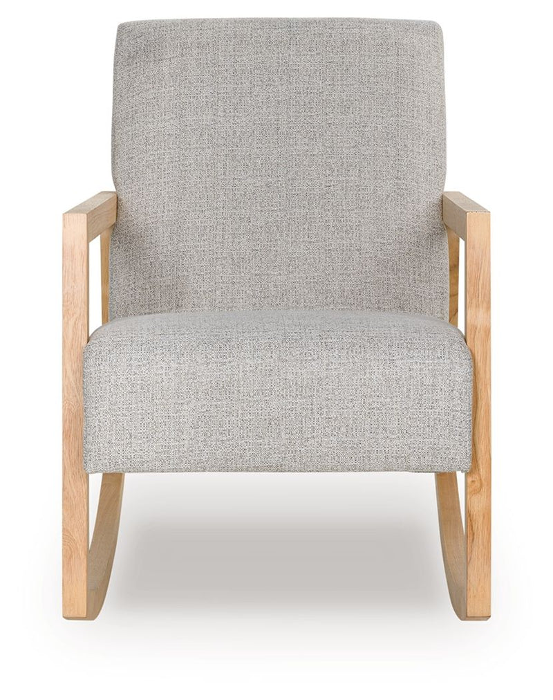 Wychworth - Accent Chair - Gray / Natural - R&R Furniture Gallery (Fountain Valley, CA)