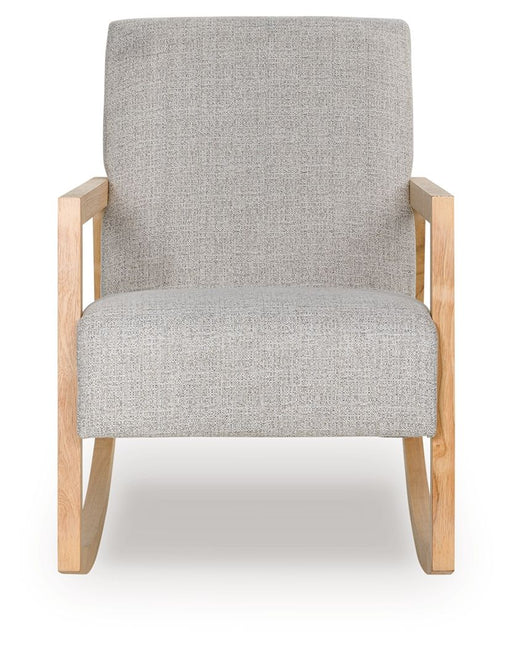 Wychworth - Accent Chair - Gray / Natural - R&R Furniture Gallery (Fountain Valley, CA)