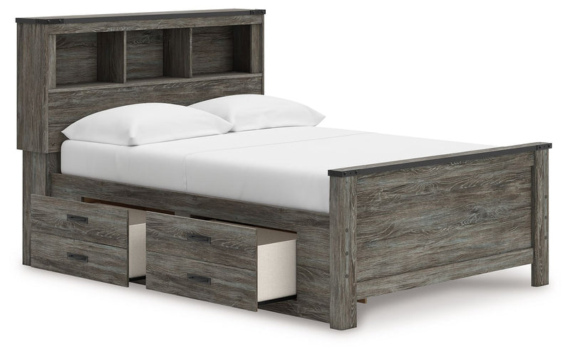 Frandern - Bookcase Panel Bedroom Set With Storage - R&R Furniture Gallery (Fountain Valley, CA)