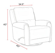 Gentry - Manual Swivel Glider Recliner - R&R Furniture Gallery (Fountain Valley, CA)